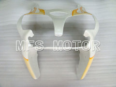 Kawasaki NINJA ZX6R 2000-2002 Injection ABS Fairing - Flame - White Orange - MFS3675 - Fairings Kit