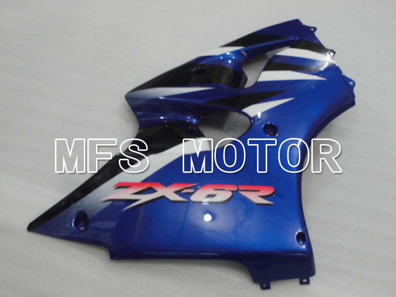 Kawasaki NINJA ZX6R 2000-2002 Injection ABS Fairing - Factory Style - Black Blue - MFS3676 - Fairings Kit