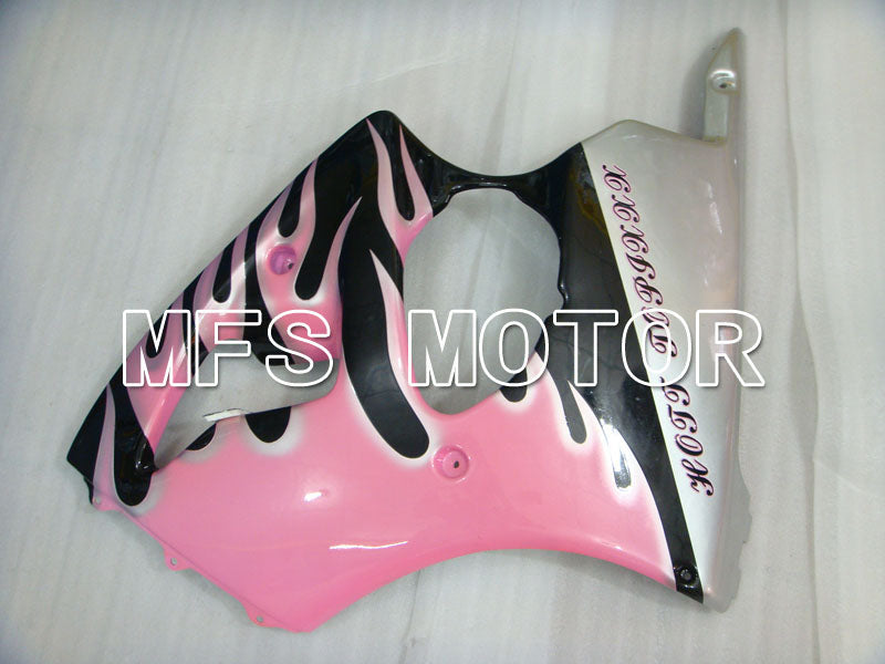Kawasaki NINJA ZX6R 2000-2002 Injection ABS Fairing - Flame - Black Pink - MFS3680 - Fairings Kit