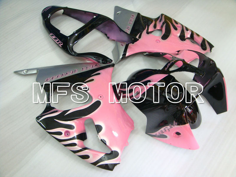 Kawasaki NINJA ZX6R 2000-2002 Injection ABS Fairing - Flame - Black Pink - MFS3680 - Fairings Kit