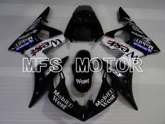 Yamaha YZF-R6 2003-2004 Injection ABS Fairing - West - White Black - MFS3681 - Fairings Kit
