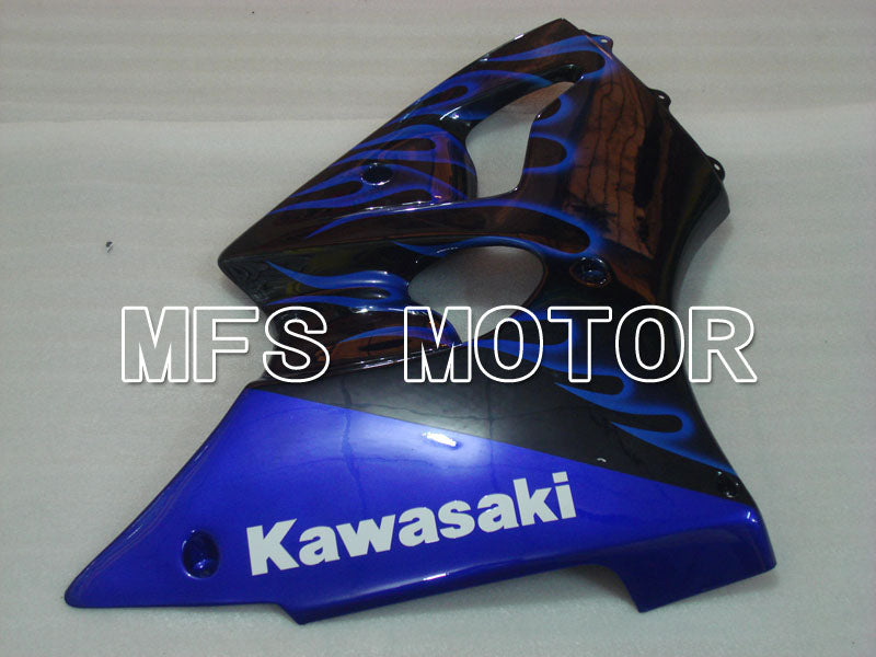 Kawasaki NINJA ZX6R 2000-2002 Injection ABS Fairing - Flame - Black Blue - MFS3682 - Fairings Kit