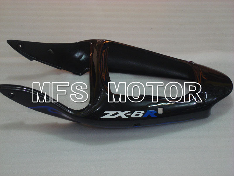 Kawasaki NINJA ZX6R 2000-2002 Injection ABS Fairing - Flame - Black Blue - MFS3682 - Fairings Kit