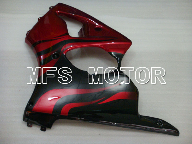 Kawasaki NINJA ZX6R 2000-2002 Injection ABS Fairing - Factory Style - Black Red - MFS3687 - Fairings Kit