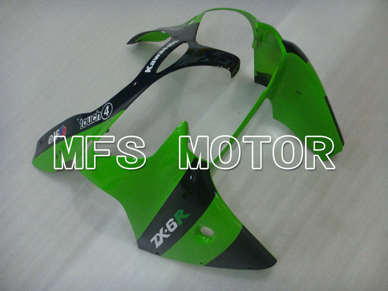 Kawasaki NINJA ZX6R 2000-2002 Injection ABS Fairing - Monster - Black Green - MFS3688 - Fairings Kit
