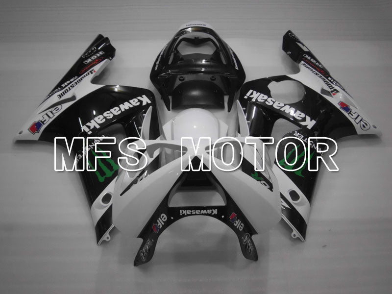 Kawasaki NINJA ZX6R 2003-2004 Injection ABS Fairing - Monster - Black White - MFS3713 - Fairings Kit
