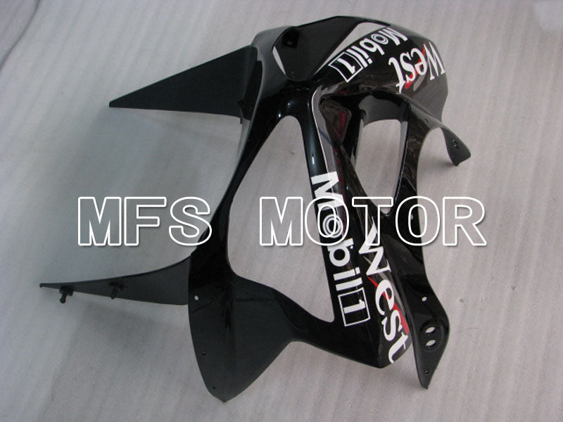 Kawasaki NINJA ZX6R 2003-2004 Injection ABS Fairing - West - Black White - MFS3720 - Fairings Kit