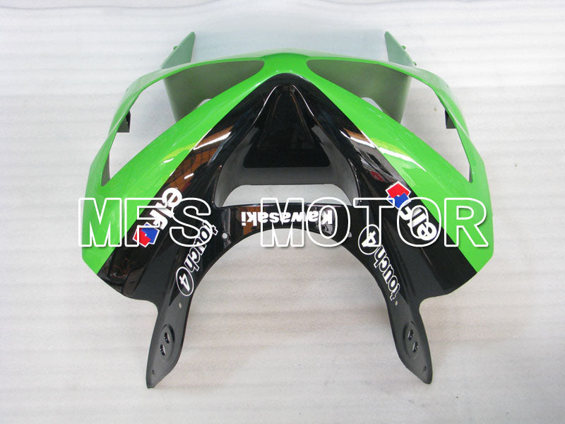 Kawasaki NINJA ZX6R 2003-2004 Injection ABS Fairing - Monster - Black Green - MFS3735 - Fairings Kit