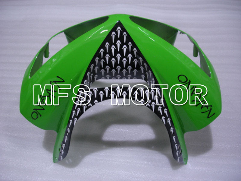 Kawasaki NINJA ZX6R 2003-2004 Injection ABS Fairing - Factory Style - Black Green - MFS3705 - Fairings Kit