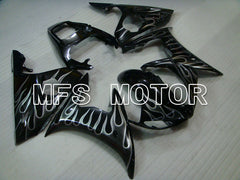 Yamaha YZF-R6 2005 Injection ABS Fairing - Flame - Black Gray - MFS3744 - Fairings Kit