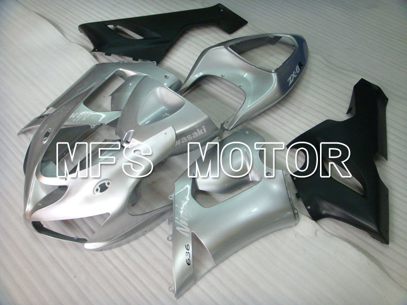 Kawasaki NINJA ZX6R 2005-2006 Injection ABS Fairing - Factory Style - Silver - MFS3755 - Fairings Kit