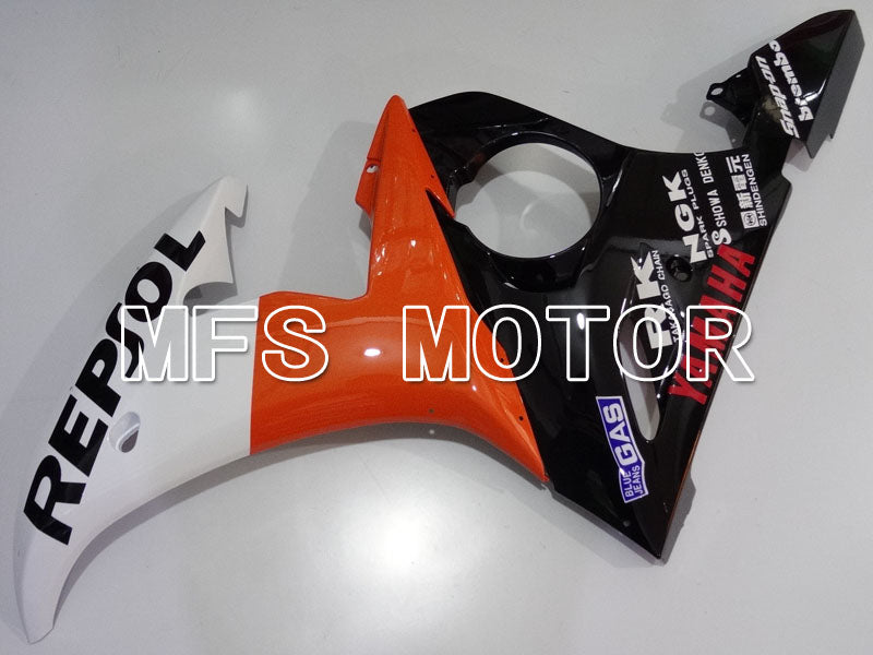 Yamaha YZF-R6 2005 Injection ABS Fairing - Repsol - Orange White - MFS3757 - Fairings Kit