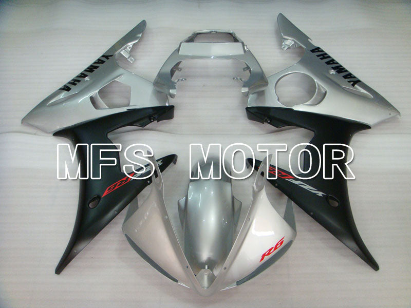 Yamaha YZF-R6 2005 Injection ABS Fairing - Factory Style - Black Silver Matte - MFS3782 - Fairings Kit