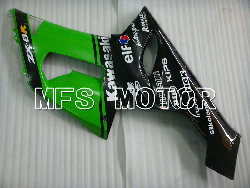 Kawasaki NINJA ZX6R 2005-2006 Injection ABS Fairing - Others - Black Green - MFS3783 - Fairings Kit