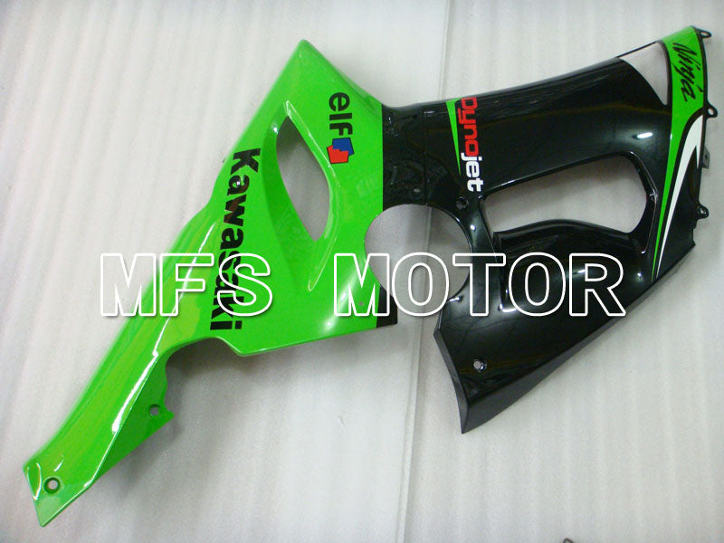 Kawasaki NINJA ZX6R 2005-2006 Injection ABS Fairing - Factory Style - Black Green - MFS3785 - Fairings Kit