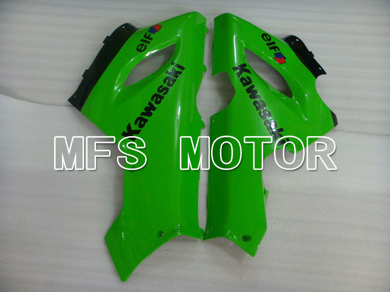 Kawasaki NINJA ZX6R 2005-2006 Injection ABS Fairing - Factory Style - Black Green - MFS3785 - Fairings Kit