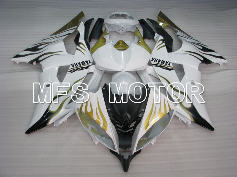 Yamaha YZF-R6 2008-2016 Injection ABS Fairing - Flame - Gold White - MFS3818 - Fairings Kit