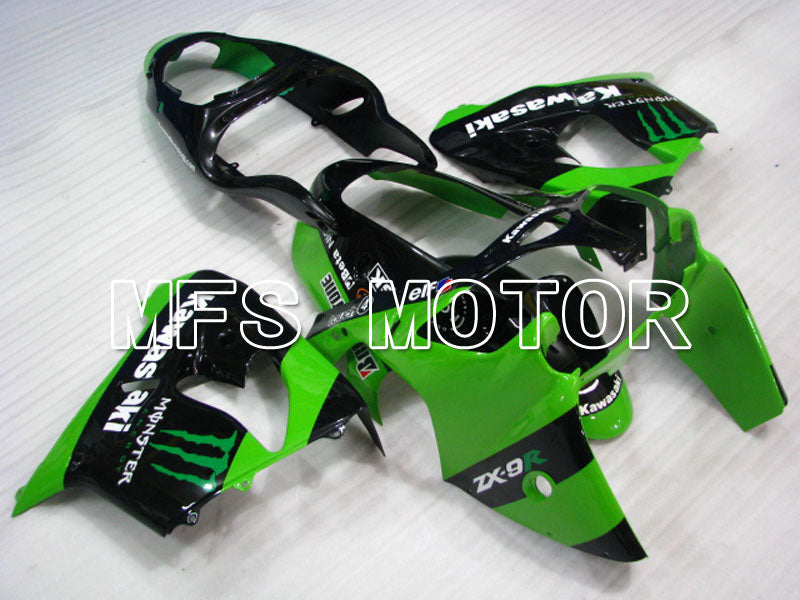 Kawasaki NINJA ZX9R 2000-2001 ABS Fairing - Monster - Black Green - MFS3835 - Fairings Kit