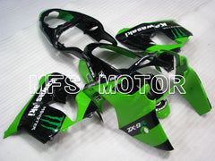 Kawasaki NINJA ZX9R 2000-2001 ABS Fairing - Monster - Black Green - MFS3835 - Fairings Kit