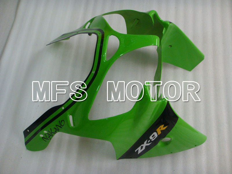 Kawasaki NINJA ZX9R 2000-2001 ABS Fairing - Factory Style - Black Green - MFS3838 - Fairings Kit