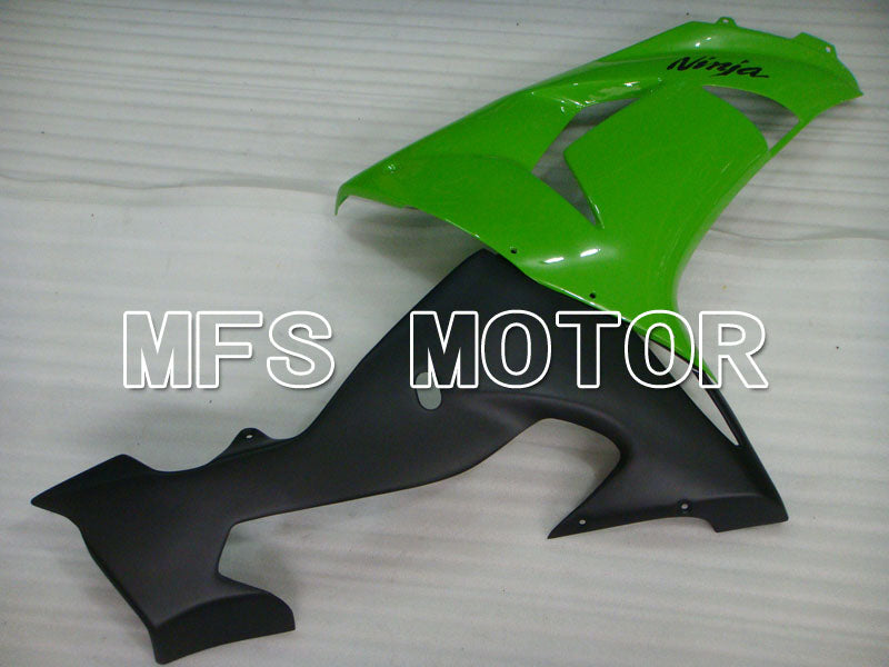 Kawasaki NINJA ZX10R 2006-2007 Injection ABS Fairing - Factory Style - Black Green - MFS3995 - Fairings Kit