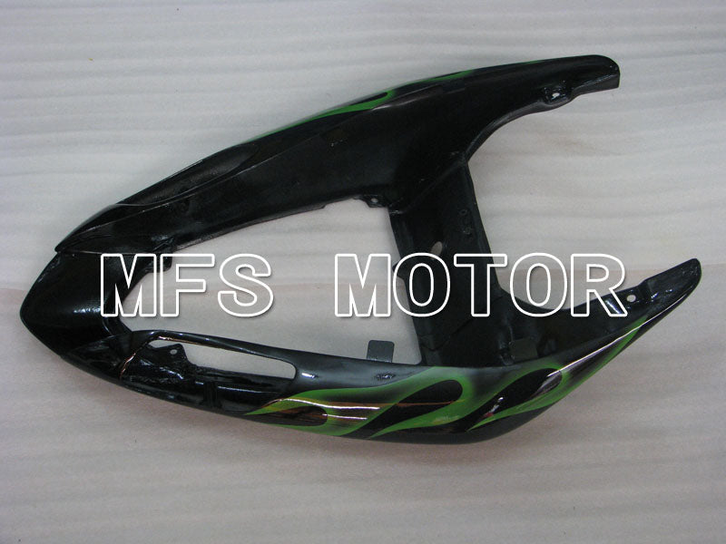 Kawasaki NINJA ZX10R 2006-2007 Injection ABS Fairing - Flame - Black Green - MFS4002 - Fairings Kit