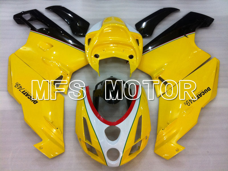 Ducati 749 / 999 2003-2004 Injection ABS Fairing - Factory Style - Yellow White - MFS4020 - Fairings Kit