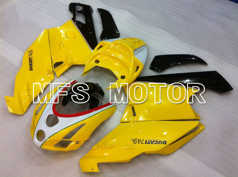 Ducati 749 / 999 2003-2004 Injection ABS Fairing - Factory Style - Yellow White - MFS4020 - Fairings Kit