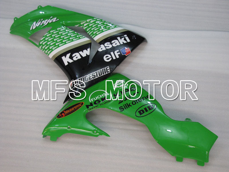 Kawasaki NINJA ZX10R 2006-2007 Injection ABS Fairing - Factory Style - Black Green - MFS4022 - Fairings Kit