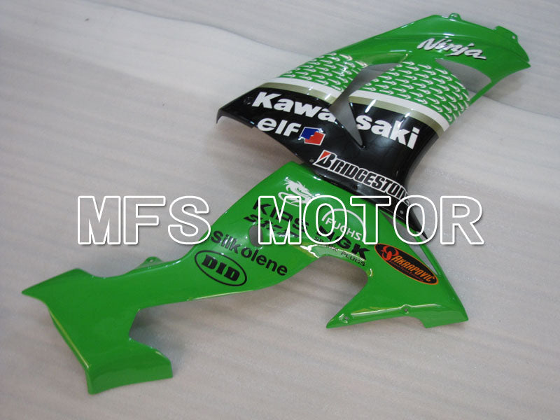 Kawasaki NINJA ZX10R 2006-2007 Injection ABS Fairing - Factory Style - Black Green - MFS4022 - Fairings Kit