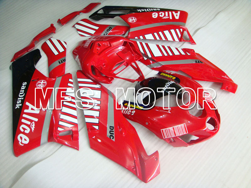 Ducati 749 / 999 2005-2006 Injection ABS Fairing - Alice - Red White - MFS4042 - Fairings Kit