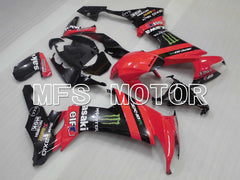 Kawasaki NINJA ZX10R 2008-2010 Injection ABS Fairing - Monster - Black Red - MFS4061 - Fairings Kit
