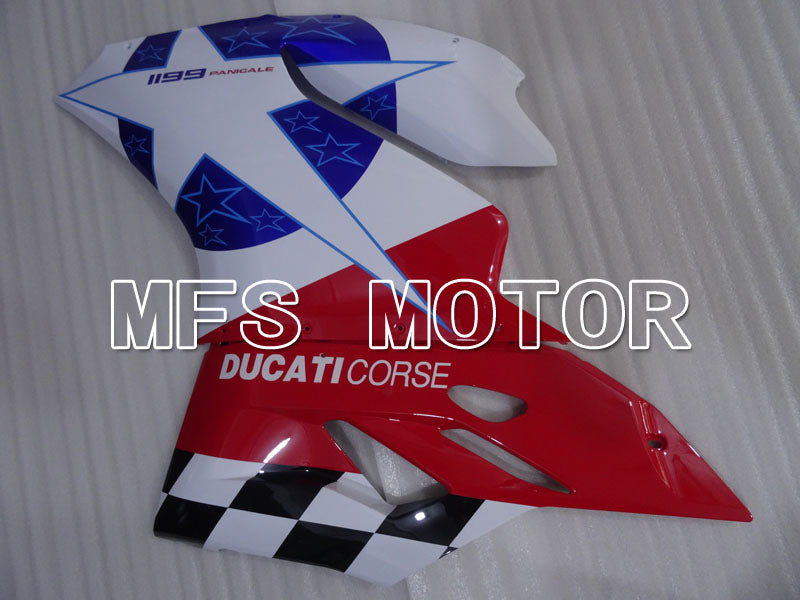 Ducati 1199 2011-2014 Injection ABS Fairing - Factory Style - Red White Blue - MFS4096 - Fairings Kit