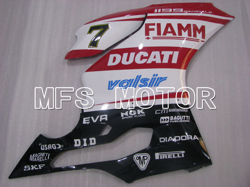 Ducati 1199 2011-2014 Injection ABS Fairing - FIAMM - Red White - MFS4100 - Fairings Kit