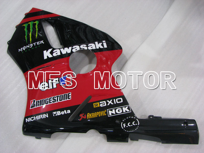 Kawasaki NINJA ZX12R 2000-2001 Injection ABS Fairing - Monster - Black Red - MFS4104 - Fairings Kit