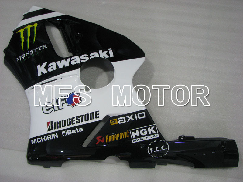 Kawasaki NINJA ZX12R 2000-2001 Injection ABS Fairing - Monster - Black White - MFS4107 - Fairings Kit