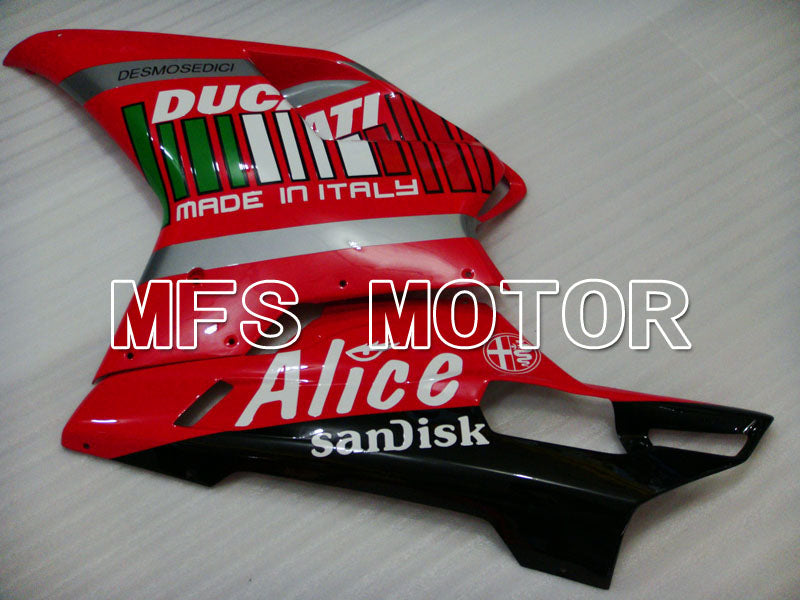 Ducati 848 / 1098 / 1198 2007-2011 Injection ABS Fairing - Alice - Red Black - MFS4113 - Fairings Kit