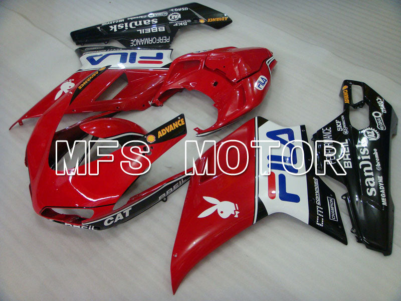 Ducati 848 / 1098 / 1198 2007-2011 Injection ABS Fairing - FILA - Red Black - MFS4119 - Fairings Kit