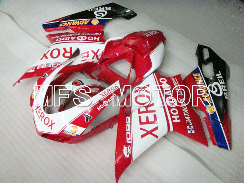 Ducati 848 / 1098 / 1198 2007-2011 Injection ABS Fairing - Xerox - Red White - MFS4153 - Fairings Kit