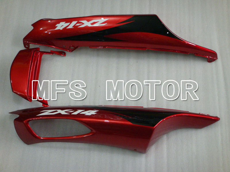 Kawasaki NINJA ZX14R 2006-2011 Injection ABS Fairing - Factory Style - Black Red wine color - MFS4161 - Fairings Kit
