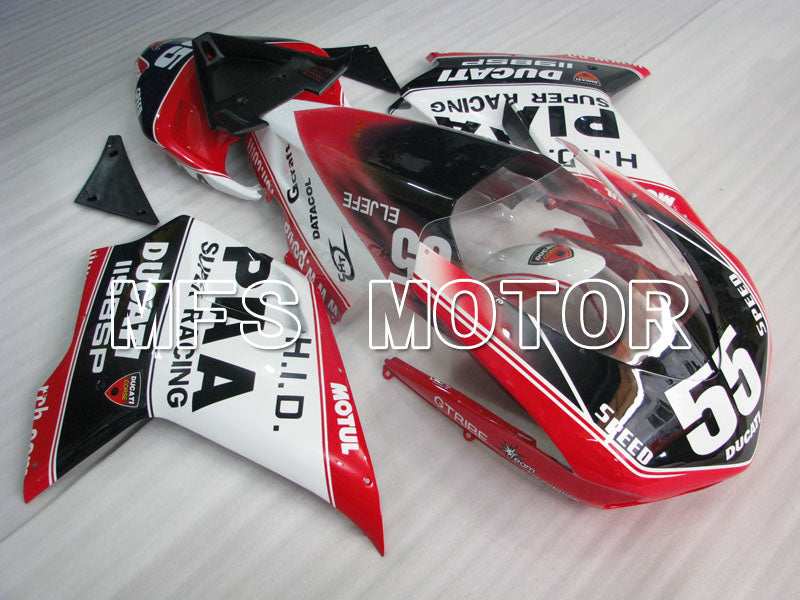 Ducati 848 / 1098 / 1198 2007-2011 Injection ABS Fairing - Others - Black White - MFS4167 - Fairings Kit