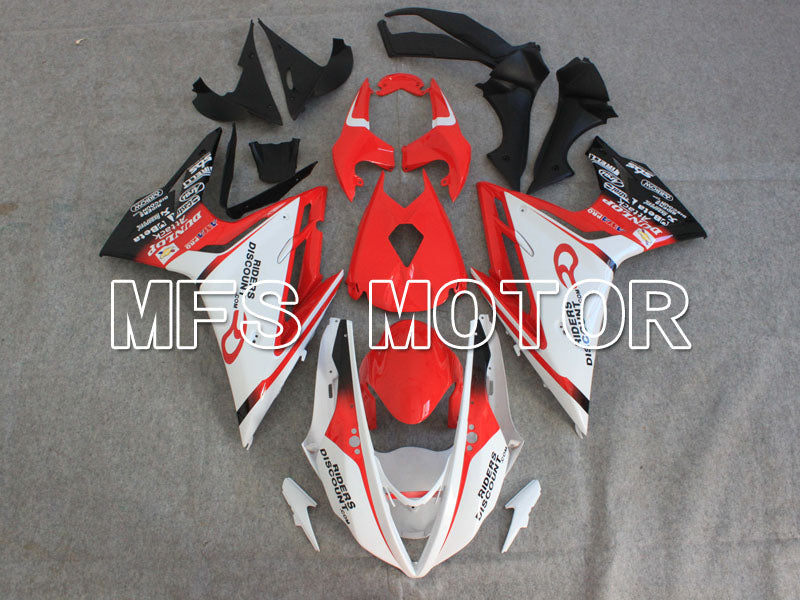 Triumph Daytona 675 2013-2016 Injection ABS Fairing - DUNLOP - Red White - MFS4227 - Fairings Kit