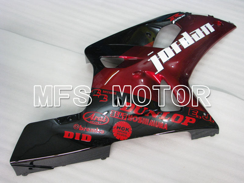 Suzuki GSXR1000 2000-2002 Injection ABS Fairing - Jordan - Black Red wine color - MFS4362 - Fairings Kit