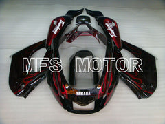 Yamaha YZF1000R 1997-2007 ABS Fairing - Flame- Black Red - MFS4381 - Fairings Kit