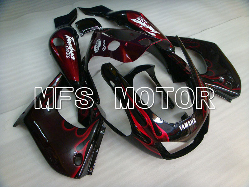 Yamaha YZF1000R 1997-2007 ABS Fairing - Flame- Black Red - MFS4381 - Fairings Kit