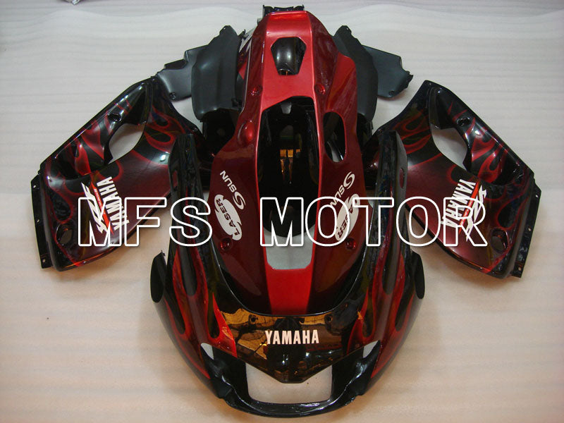 Yamaha YZF1000R 1997-2007 ABS Fairing - Flame- Black Red - MFS4397 - Fairings Kit