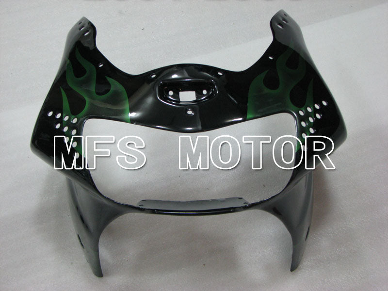 Honda CBR900RR 919 1998-1999 ABS Fairing - Flame - Green Black - MFS4408 - Fairings Kit