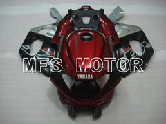 Yamaha YZF-600R 1997-2007 Injection ABS Fairing - Factory Style - Red wine color Black Silver - MFS4445 - Fairings Kit