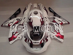 Yamaha YZF-600R 1997-2007 Injection ABS Fairing - Flame - Red wine color White - MFS4446 - Fairings Kit