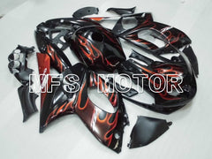 Yamaha YZF-600R 1997-2007 Injection ABS Fairing - Flame - Orange Black - MFS4447 - Fairings Kit